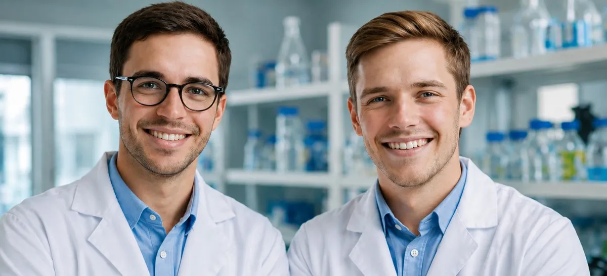De jeunes chercheurs norvégiens dans un laboratoire